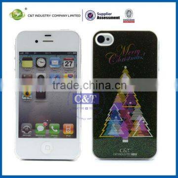 Colorful Christmas Tree Hard Back Case Cover for iphone4 4s 4g