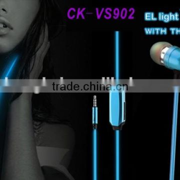 Fashion Glowing Earphone With Mic