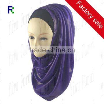 Fashion Shimmer Glitter Shiny Chiffon Scarf Malaysia Muslim Arab Hijab Scarf Many Colors