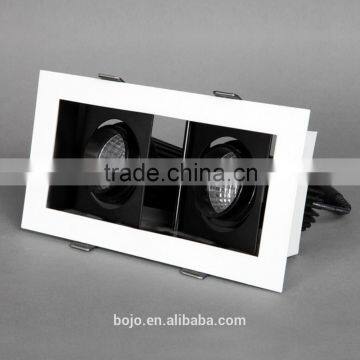 14W Adjustable Cob Grille Light With Aluminum Front Round Ring