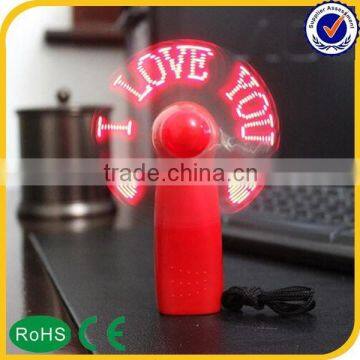 2016 hot promotional custom program usb led fan, led message fan, promotional gift items