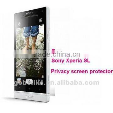 For Sony Xperia SL180 Degree Glossy Anti-spy Screen Guard/protector/filter photo-1