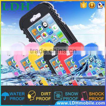 For iPhone 6 6S Waterproof Cases Fashion TPU +PC Hybrid Underwater Swimming Dive Case For iPhone 6 4.7 6S Dirt/Shock Proof Cover