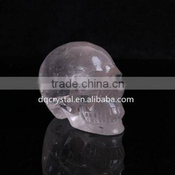 Home Decoration Rose Quartz Crystal Skull Shape photo-3