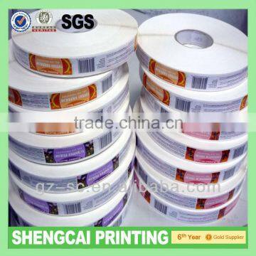 Rolls plastic bottle labels with 8cm core