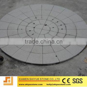 G603 flamed cobble round paving stone