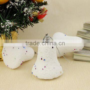 cheap White snow bell christmas tree ornaments