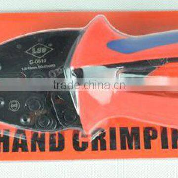 Industrial Crimping Pliers S-0510 1.5-10mm2 20-17AWG Non-insulated Cable Terminal Crimping Tool Hand Rachet Tool photo-4