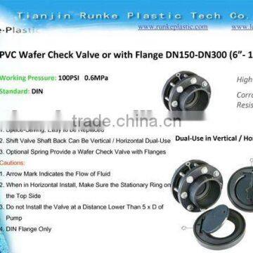 PVC Valve UPVC Wafer Check Valve