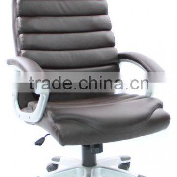 HC-9012 PU leather swivel office chair with armrest/high back tile leather office chair