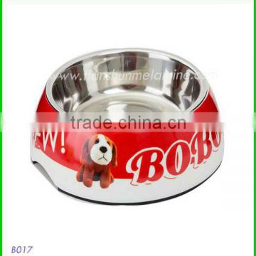 7 inch melamine dog bowl , wholesale plastic dog feeder