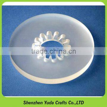 Milled Engraving Acrylic Items Circle Shaped CNC Cutting Acrylic With CNC Machining