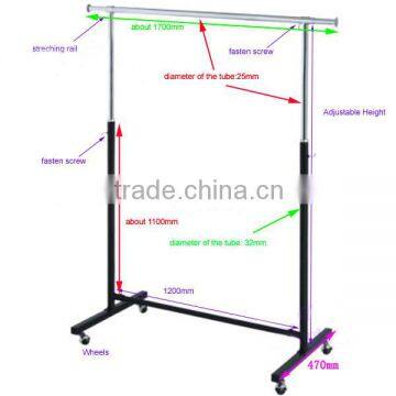 Metal Clothing Display Rack Garment Rack/Garment Display Rack photo-2
