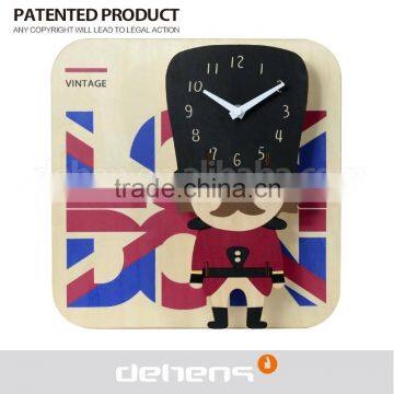 Deheng creative art wood clock 1104.01 gift clock