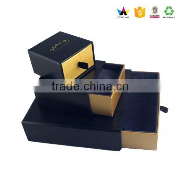 Luxury Custom Cardboard Slide Drawer Jewelry Packaging Box