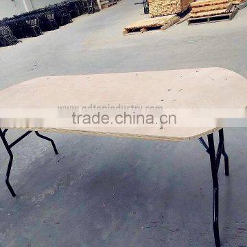 Plywood Oval Folding Table