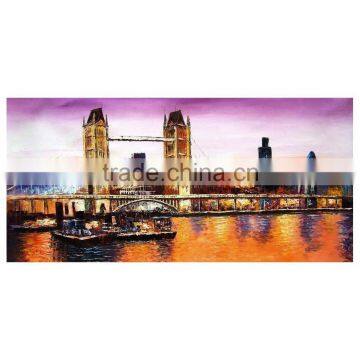 Thick painted knife London painting