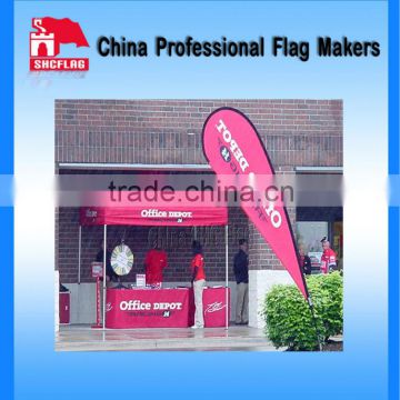 Exhibitions advertising feather flags table covers tent package