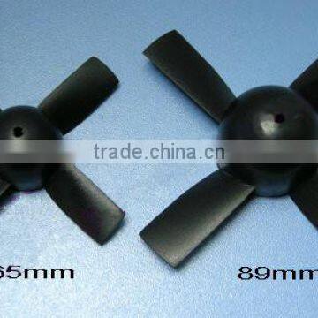 4 Blade Ducted Fan Propeller 65mm/89mm Propeller For Motor Shaft Diameter 3.0mm Fixed-wing RC Aircraft