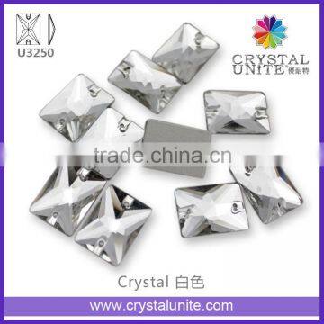 Rectangle Crystal Sew-on Stones for Garment Dress Accessories