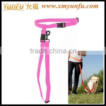 Wholesale Nylon Metal Buckle Pink Heavy duty retractable dog leash