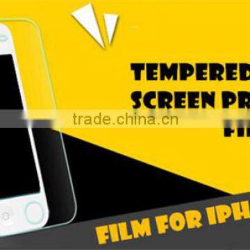 Tempered glass screen protector for iphone 5, anti-fingerprint tempered glass screen protector colored tempered glass for iphone