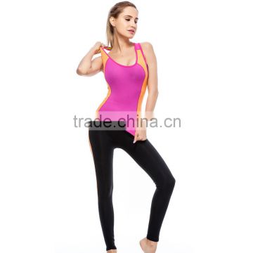 2016 new design Neoprene slimming lady yoga bodysuit