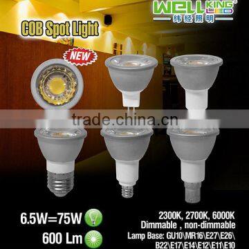 UL ES 3w 4w 5w 6w 7w MR16 COB gu10 narrow beam angle led spotlight