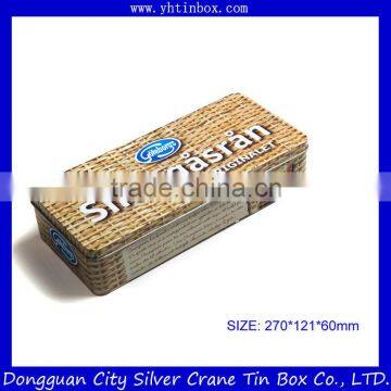 Decorative clear cookie tin box