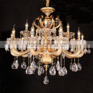 Contemporary Hotel Art Glass Lighting Candle chandelier