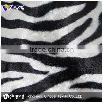 100% Polyester Animal Printing Velvet Fabric for Cushion