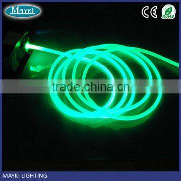 Polymer Soild core 8mm optic fibre side glow cable for swimming pool interior decoration