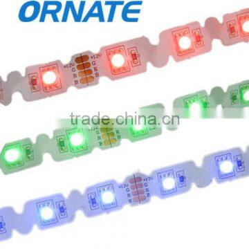 Bendable battery powered SMD2835 S Shape Led lights Strip