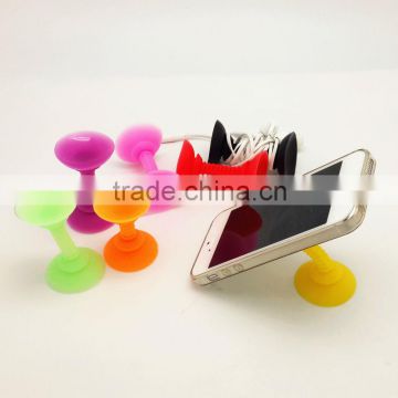 Promotion silicone suction cup holder for mobile phone