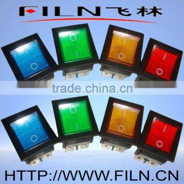 FL3-047 mini dpdt on-off-on 12v led rocker switch