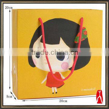 Cute paper bags design for packing kids garments