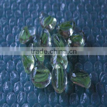 Seed Shape Glass Marbles,green Glass Marbles photo-2