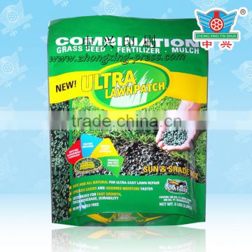 High Quality plastic printed fertilizer packaging bag for lawn seed