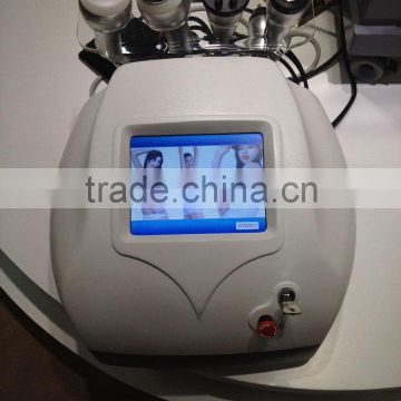 Wrinkle Removal Ultrasonic Cavitation Slimming Machine / RF Liposuction Vacuum Machine With 4 Probes Cavi Lipo Machine