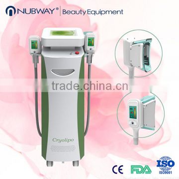 Nubway best selling 2 handpieces Cryo body fat slimming machine