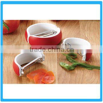 New Arrival Plastic Kitchen Peelers 2-in-1 Round Functional Slicers For Vegetable&Fruits