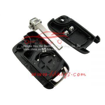 Chevrolet Cruze 2 Buttons Flip Key Shell With HU100 Blade With Round Logo photo-3
