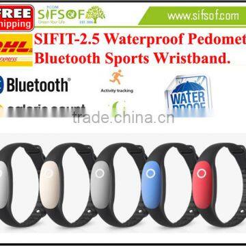 SIFIT-2.5 New design Sports Pedometer, Bluetooth, Android with Competitive Price, Fast Shipping.