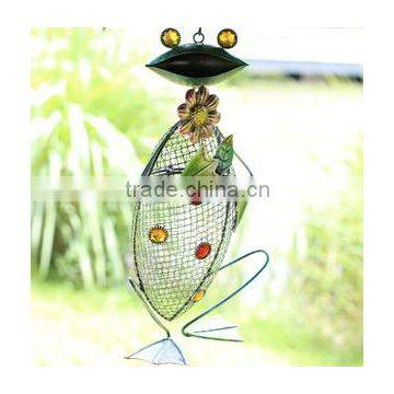 Wholesale Frog shape metal bird feedr/Cage bird feeder