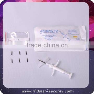 13.56mhz 125khz 134.2 rfid glass tag bio microchip