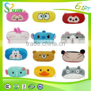 New cheap designer plush pencil bag for kids wholesale