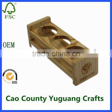 yuguang crafts wine cup holder wooden wine glass holder plate base