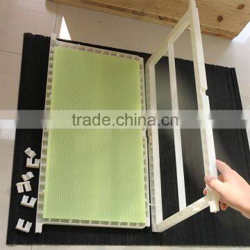 Plastic bee hive frames and plastic beeswax foundation for bee keeping wholesale