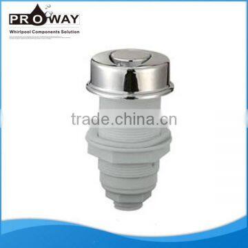 20mm Matched Pipe Chrome-plated Brass Cover Plastic Body Bathtub Air Switch