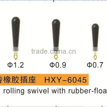 Brass Fishing Diamond Rolling Swivel With Rubber Float Seat photo-2